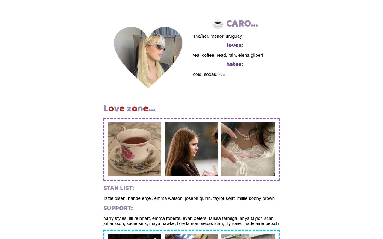 Carrd profile picture for @carole